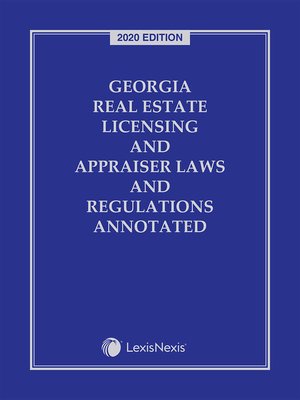 cover image of Georgia Real Estate Licensing and Appraiser Laws and Regulations Annotated